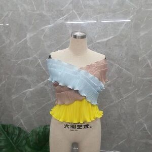 Colorful Off-Shoulder Women's Top